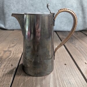 Gorham Silver Coffee Pot with Woven Handle